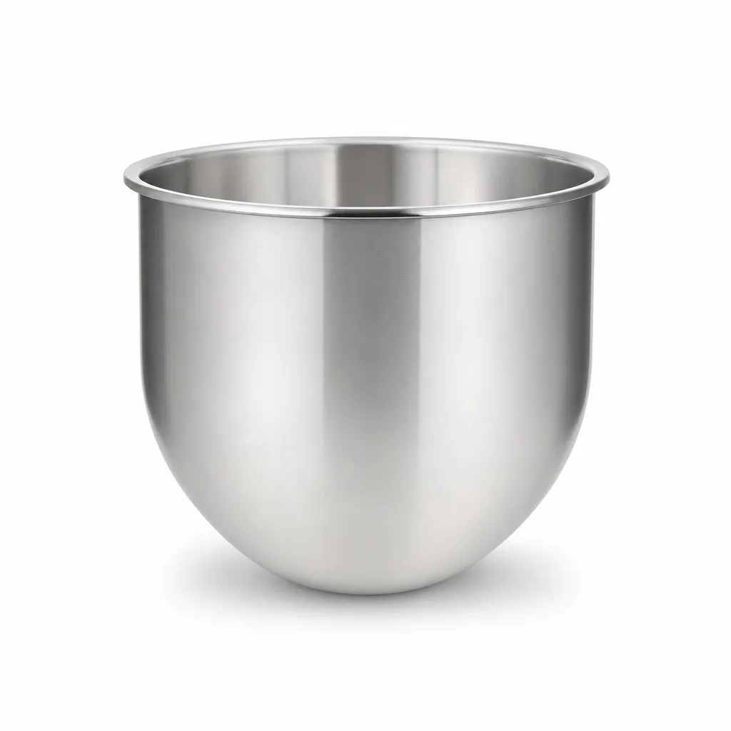 Bol Inox 30 L Ø 350 mm pour Batteur Mélangeur Planétaire, Cuve de Rechange Pâtisserie Boulangerie