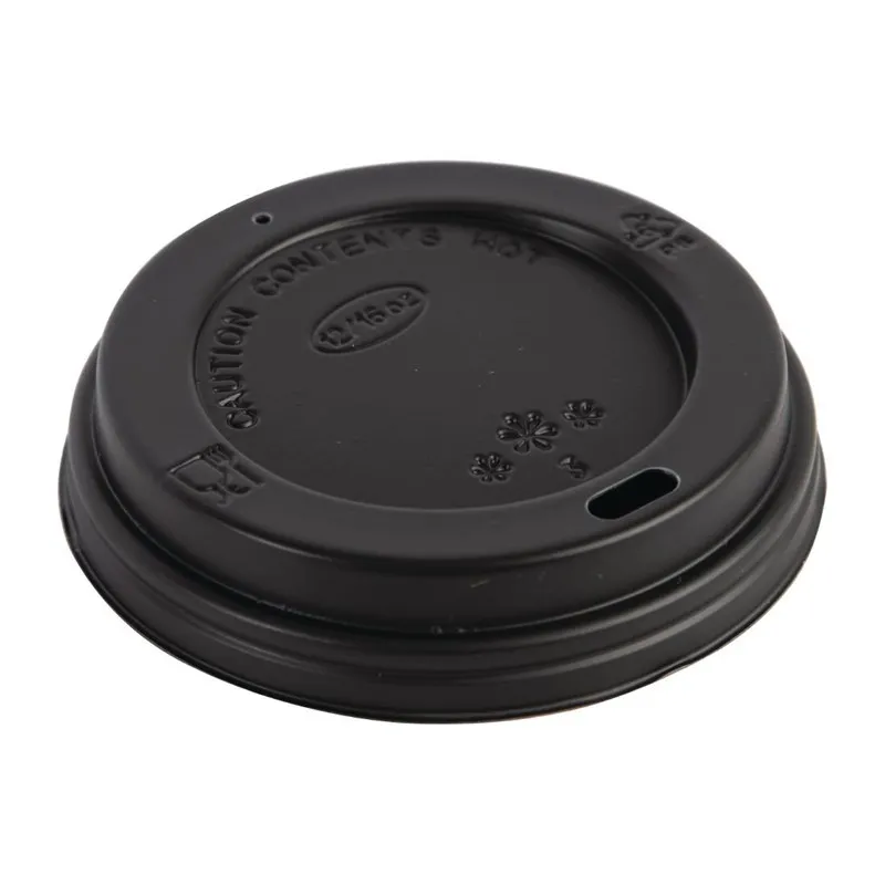 Couvercles Noirs pour Gobelets 340 ml et 455 ml - Lot De 50