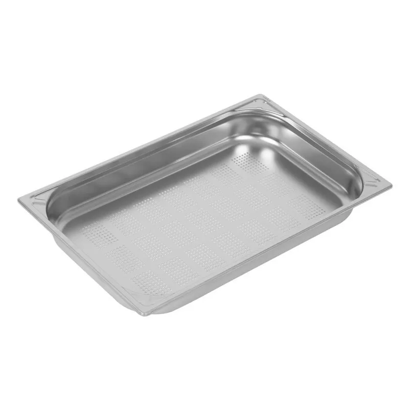 Bac Inox 18/10 Perforé Gn 1/1 H 65Mm