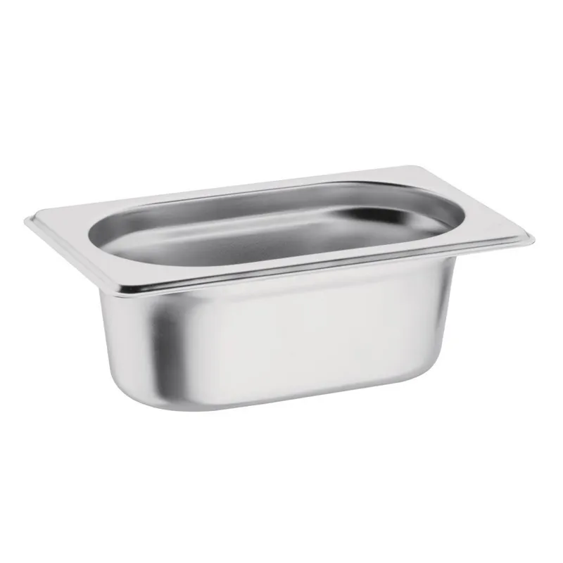 Bac Gastro GN 1/9 Inox - Profondeur - 100 mm - 0,8 L