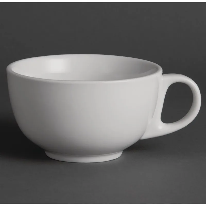 Tasse À Cappuccino Blanche 425Ml - Lot De 12
