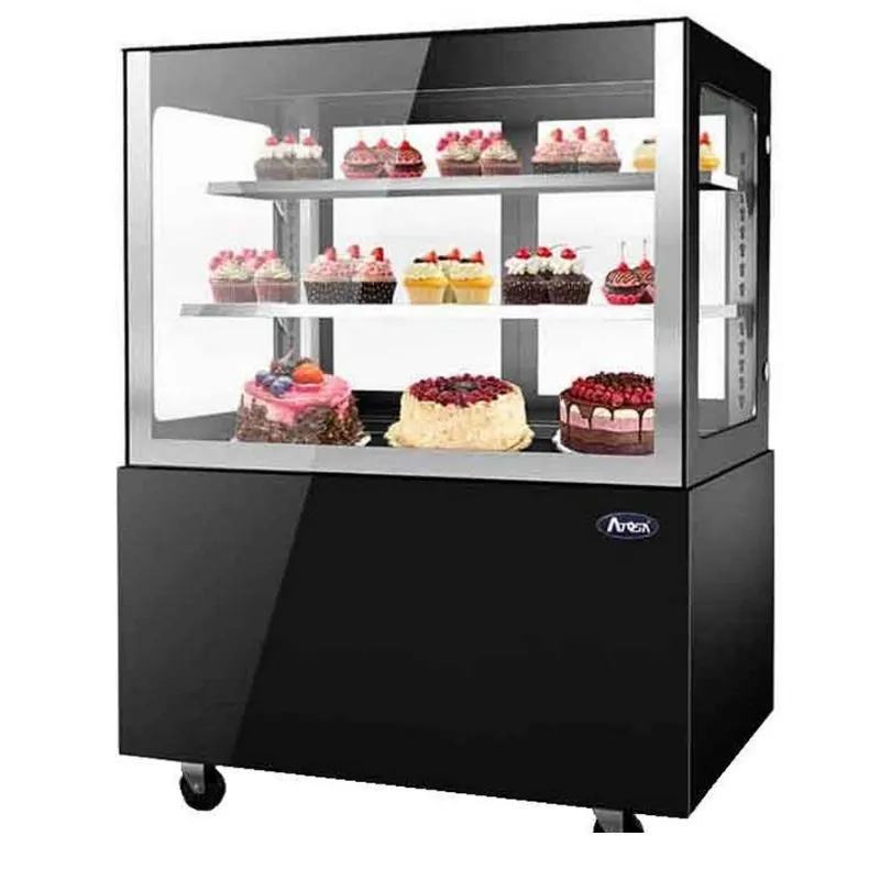 Vitrine Réfrigérée Positive Droite Noire - 490 L