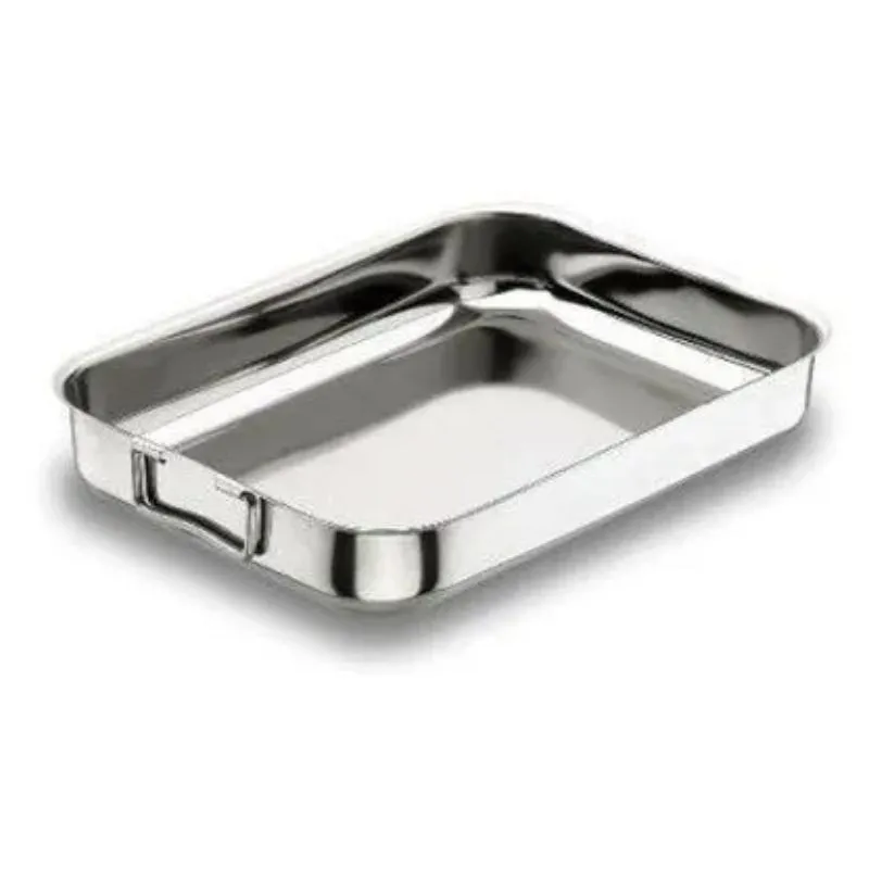 Plat À Gratin En Inox - 35 X 26 Cm