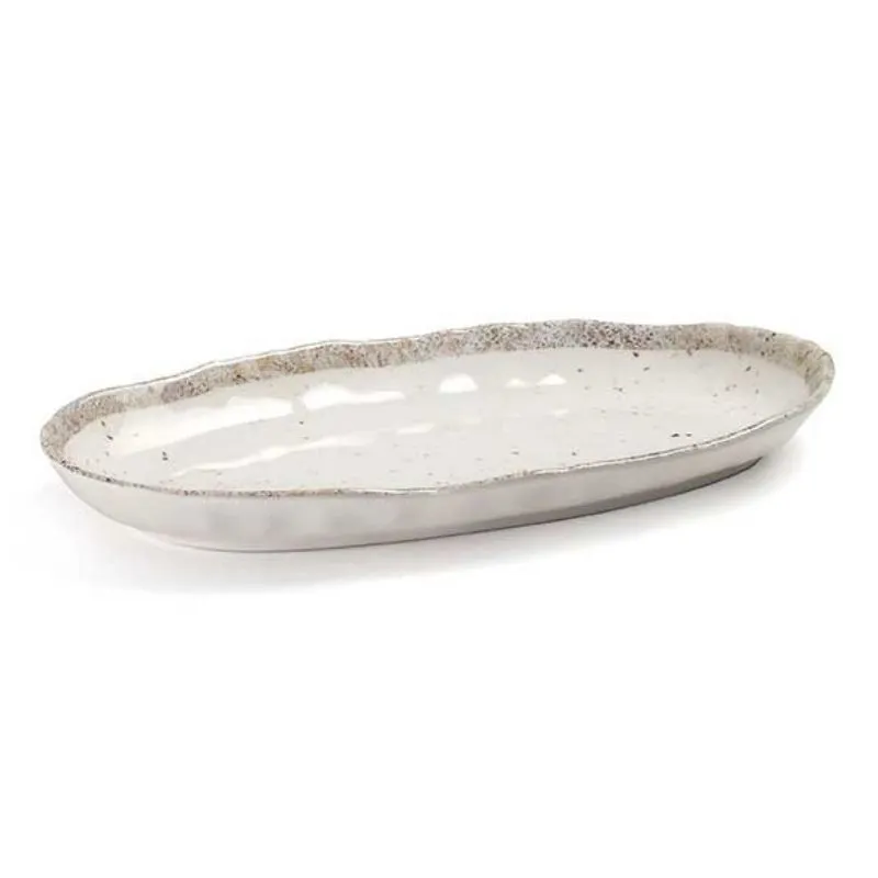 Plat Ovale "Earth" En Mélamine - 254 X 130 Mm