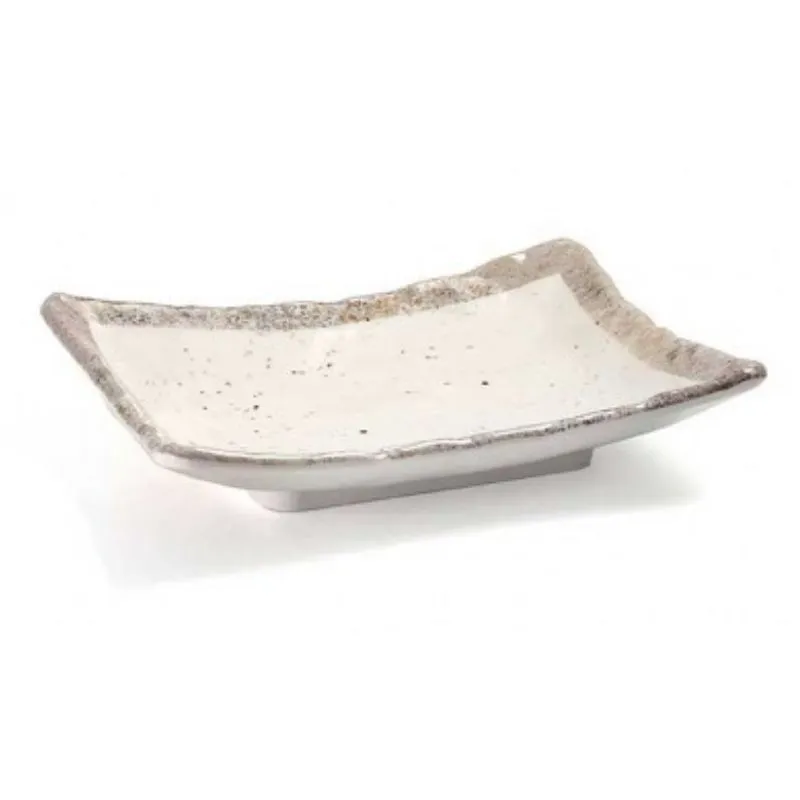 Plat Rectangulaire "Earth" En Mélamine - 180 X 132 Mm