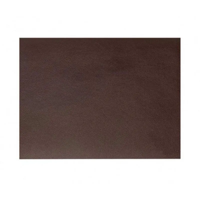 Set De Table Rectangulaire En Cuir Marron Grainé Rinia - 45X30 Cm