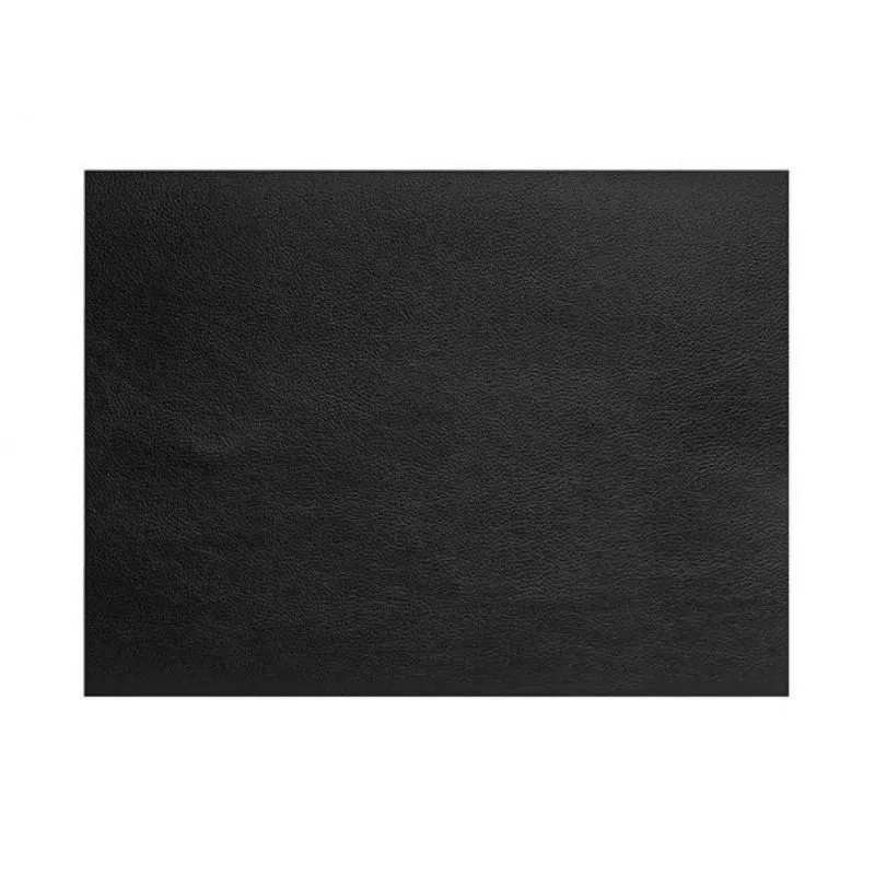 Set De Table Rectangulaire En Cuir Noir Grainé Cos - 45X30 Cm