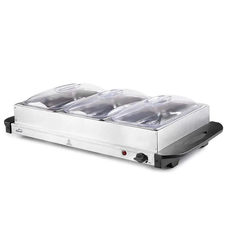 Buffet Chauffant - 3 Bacs GN 1/3