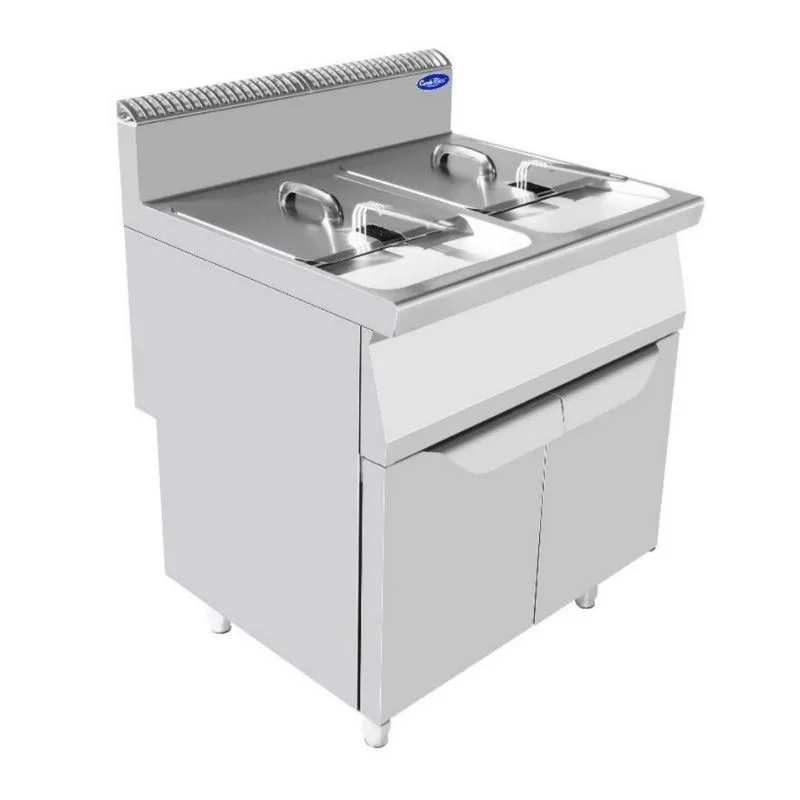 Friteuse à Gaz sur Placard - 2 x 16 L
