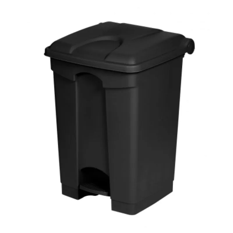 Poubelle Antibactérienne à Pédale Noire - 45 L