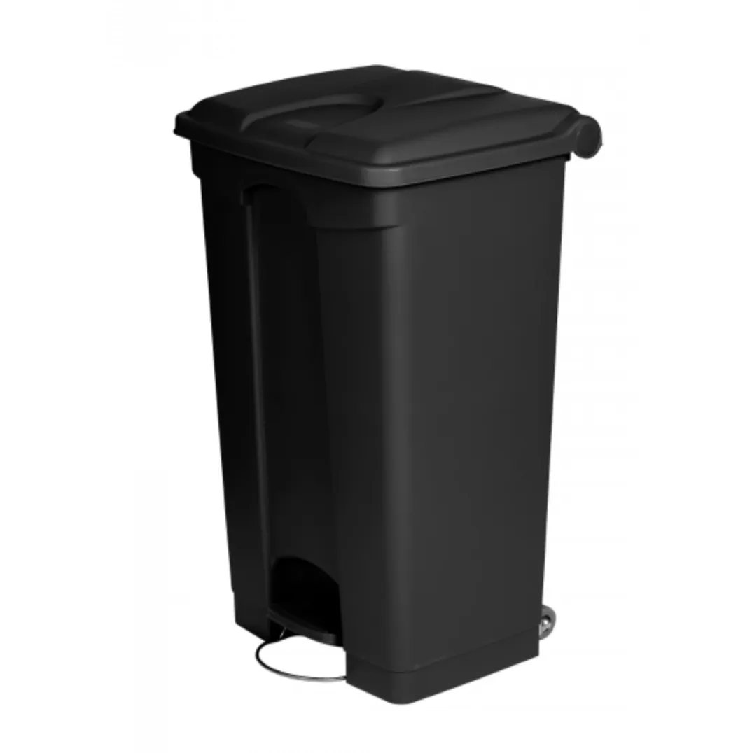 Poubelle Antibactérienne à Pédale Noire - 90 L