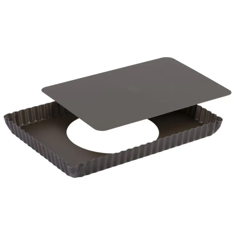 Moule à Tarte Cannelé à Fond Mobile - 290 x 205 mm