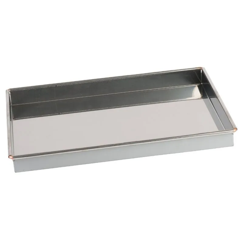 Caisse à Génoise en Inox - 386 x 236 mm