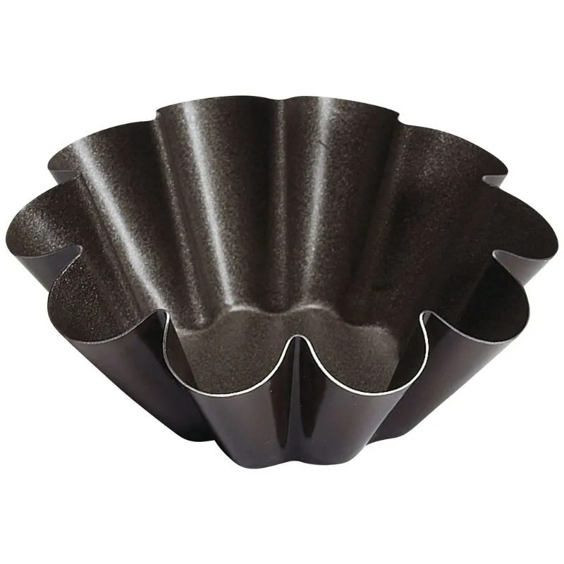 Moule à Briochette en Acier - 10 Côtes - Ø 80 mm