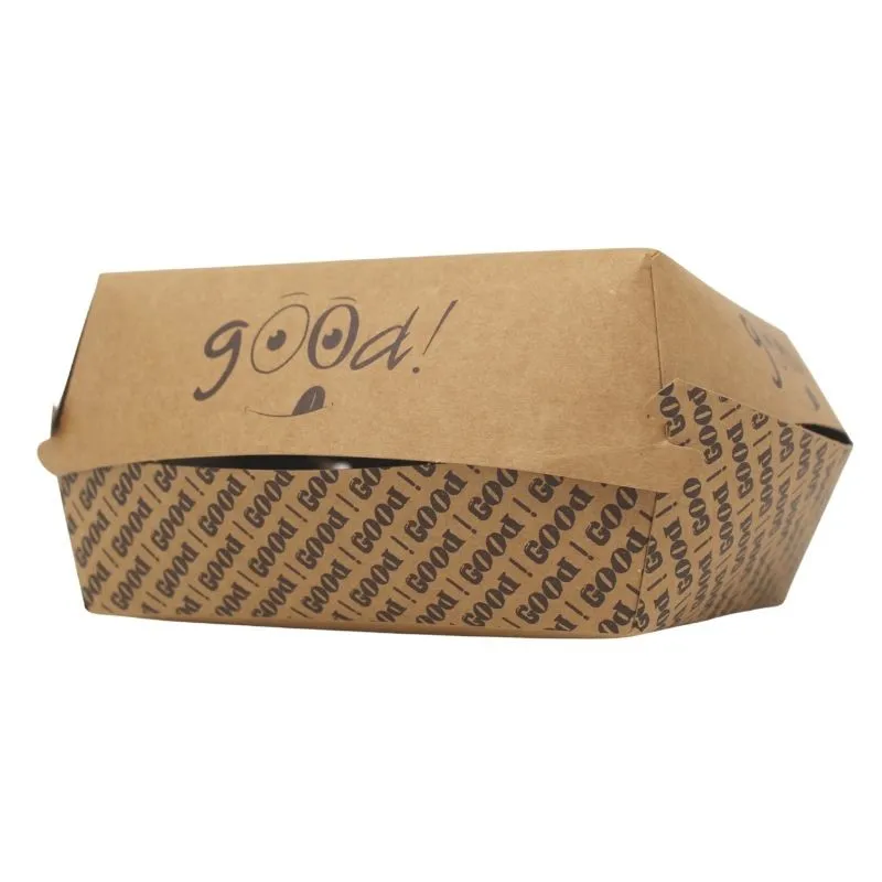 Lot de 100 Boites Burger "Good" - Eco Responsables