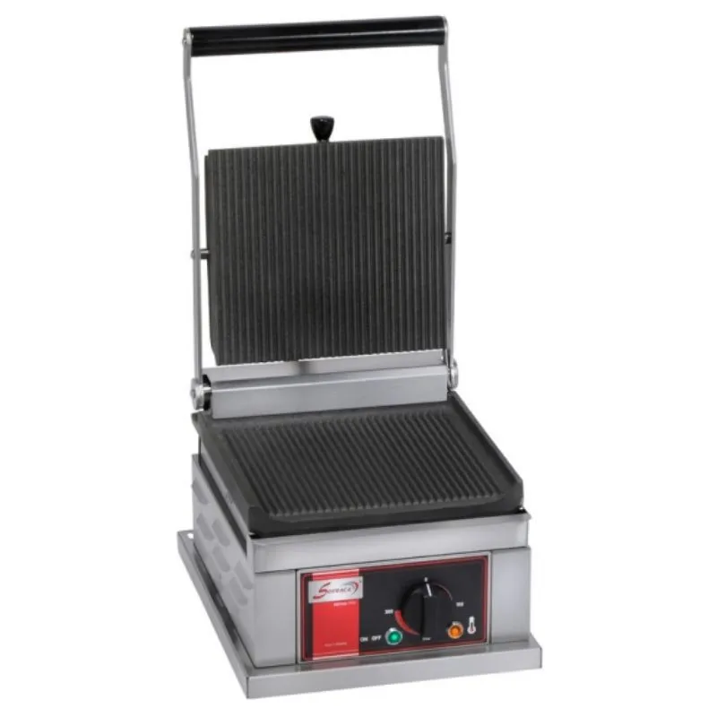 Grill Panini Simple Petit Modèle - 2 Plaques Rainurées