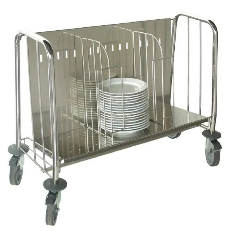 Chariot à Assiettes Bas - 200 Assiettes
