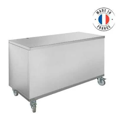 Soubassement à Roulettes pour Vitrines Électriques Professionnelles - 3 Bacs GN 1/1