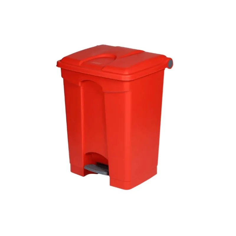 Poubelle à Pédale Rouge - 70 L