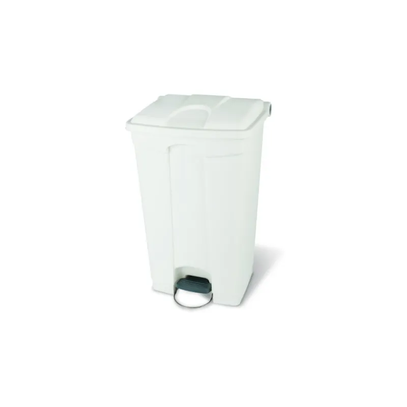 Poubelle à Pédale Blanche - 90 L