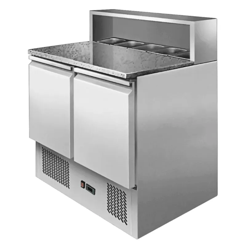 Meuble à Pizza Réfrigéré - 2 Portes - 5 Bacs GN 1/6