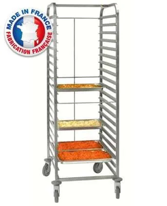 Échelle Gastronorme pour Bacs GN 2/1 avec Roulettes - 20 Niveaux