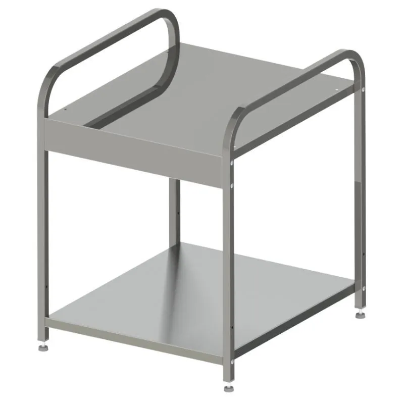 Table avec Étagère pour Réchaud à Gaz 4 Feux