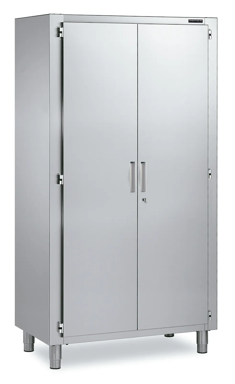 Armoire Inox Haute - 2 Portes Battantes 1200x600x1900