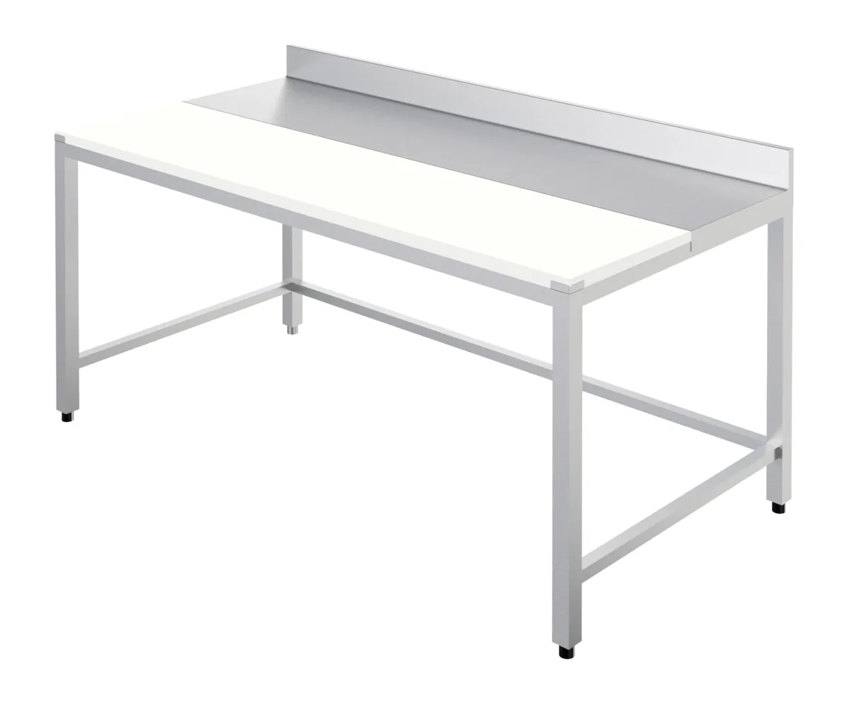Table de Découpe avec Dosseret et Cadre de Renfort - L 1500 x P 600 mm