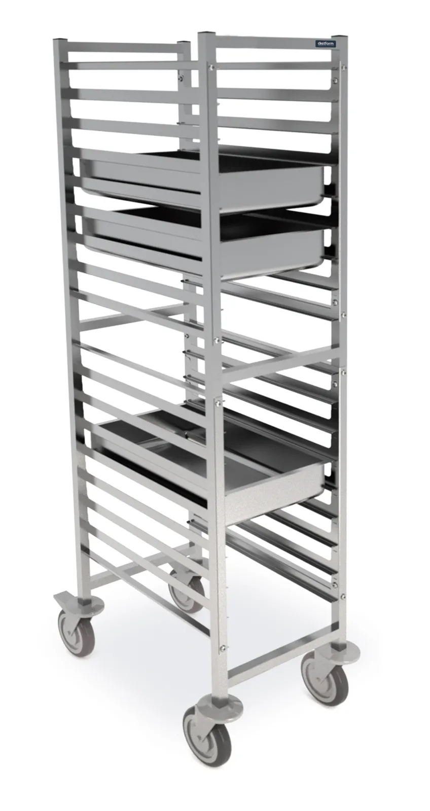 Chariot en Inox GN 1/1 - 18 Niveaux