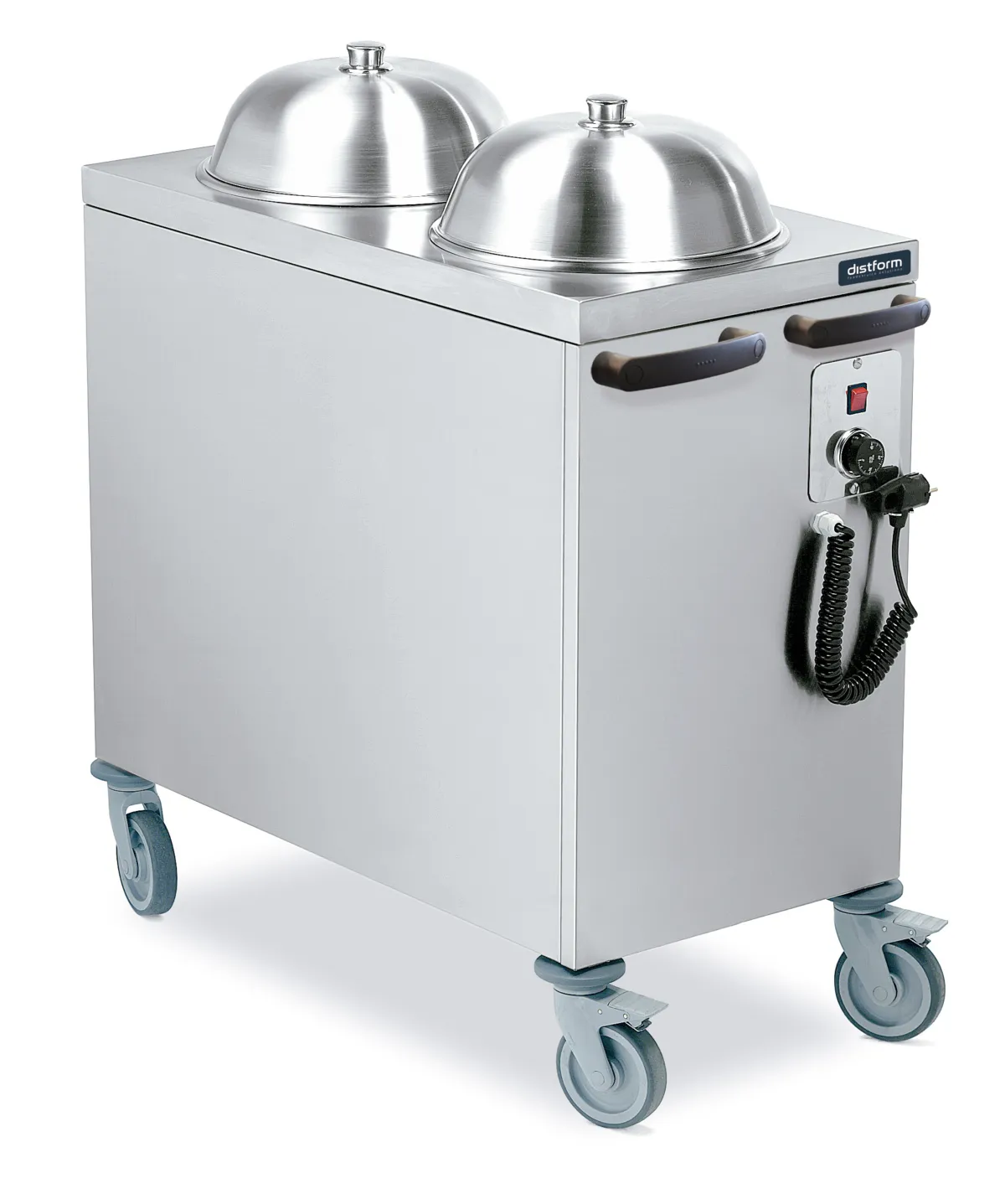 Chariot Distributeur Assiettes Chaudes - 130 Assiettes - 990 x 540 x 900 mm