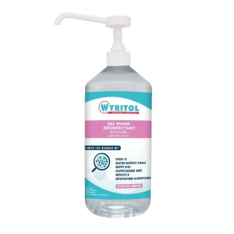 Gel Hydroalcoolique - Flacon Pompe - 1 L