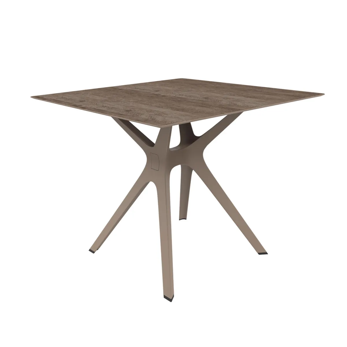 Table Chêne à Pied Sable - 90 x 90 cm