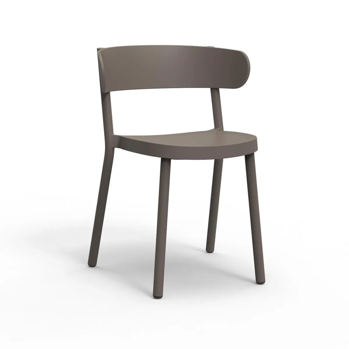 Chaise Casino - Chocolat - Lot de 4