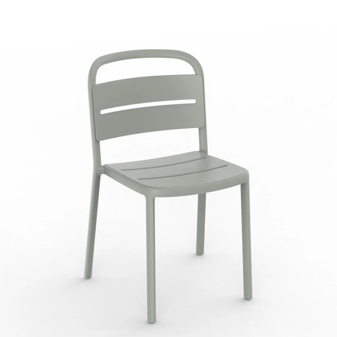 Chaise Como - Gris Vert - Lot de 4
