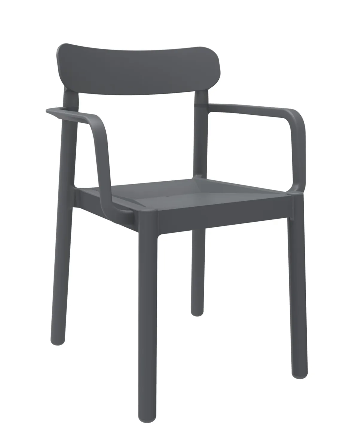Fauteuil Elba - Gris Foncé - Lot de 4