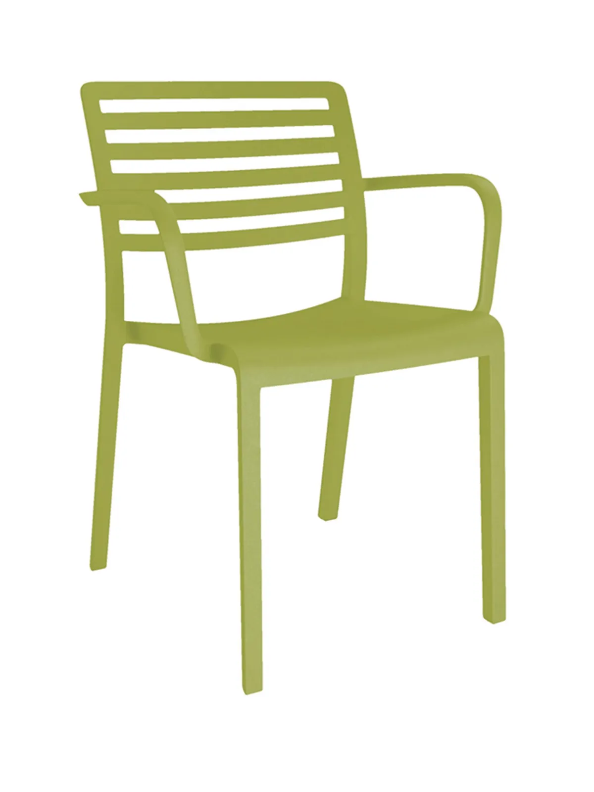 Fauteuil Lama - Vert Olive - Lot de 2