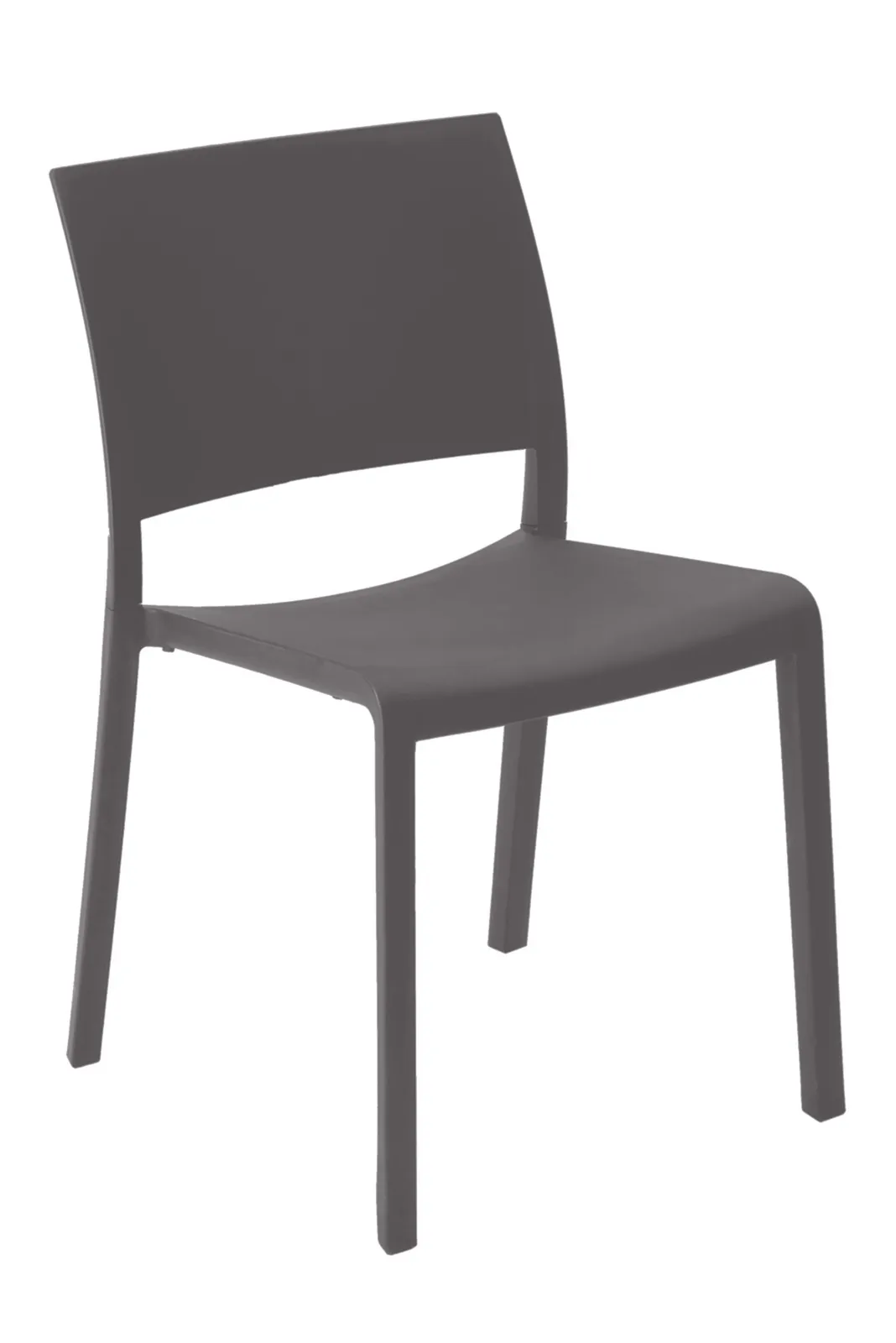 Chaise Fiona - Gris Foncé - Lot de 4