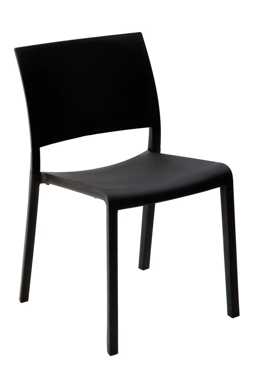 Chaise Fiona - Noir - Lot de 4