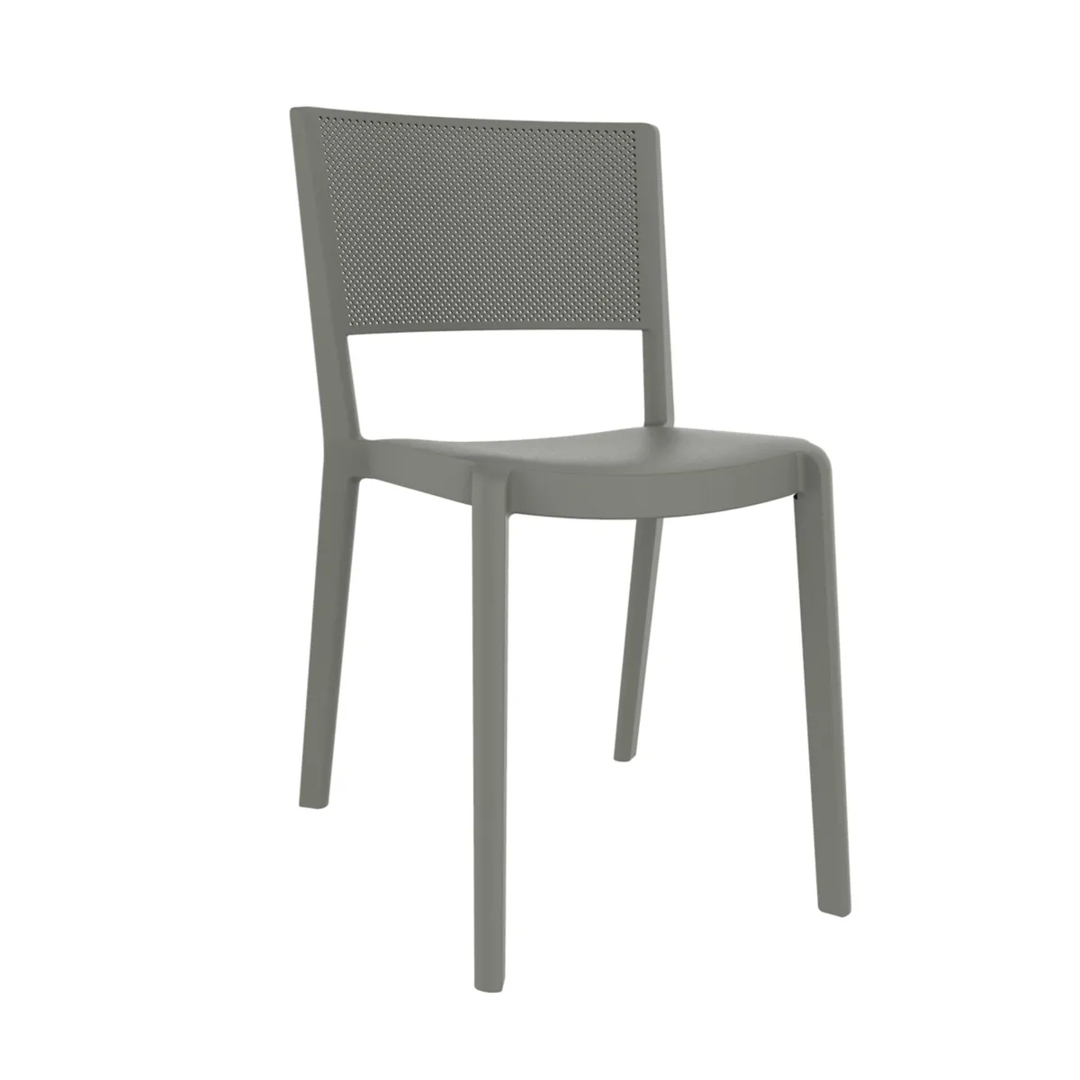 Chaise Spot - Gris-Vert - Lot de 4