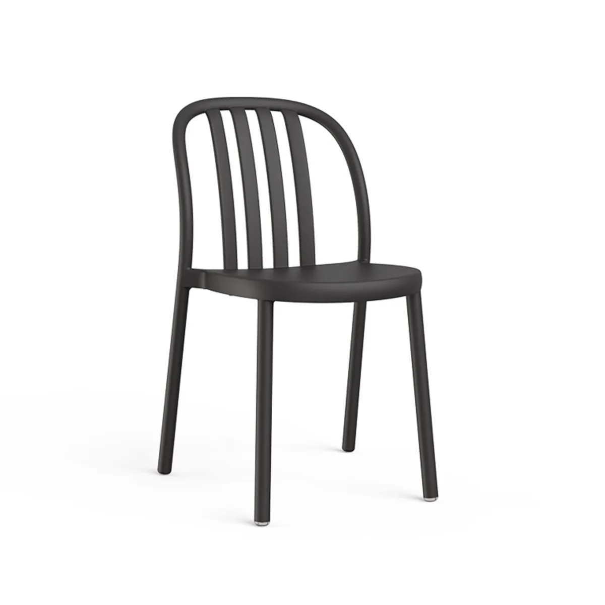 Chaise Sue Lamas - Noir - Lot de 4