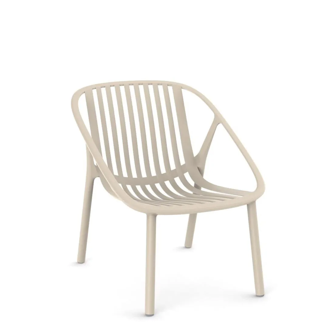 Fauteuil Bini Lounge - Ivoire - Lot de 4