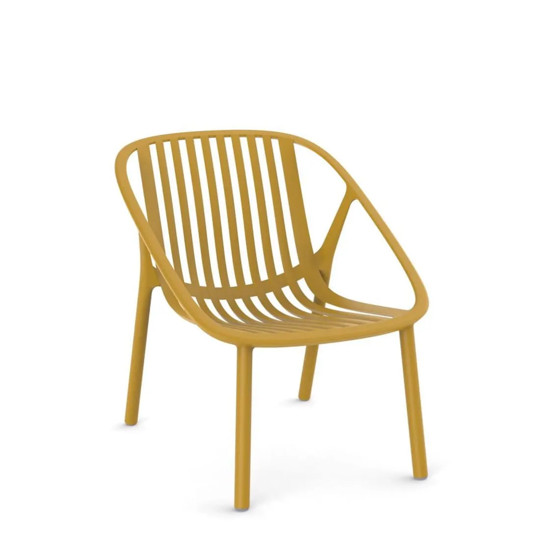 Fauteuil Bini Lounge - Terra Toscan - Lot de 4