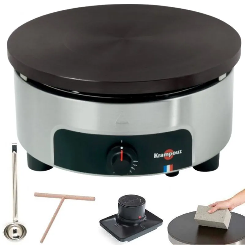 Pack Crêpière Professionnelle à Gaz 6 Branches 40 cm