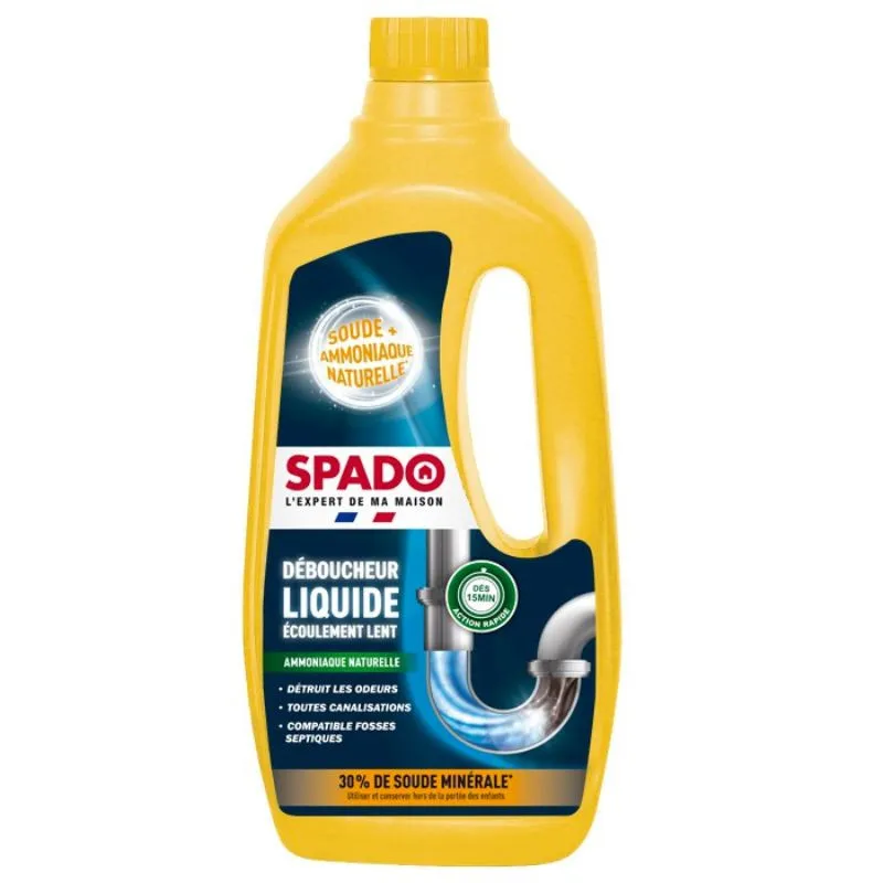 Déboucheur Liquide Spécial Ecoulement Lent - 1 L
