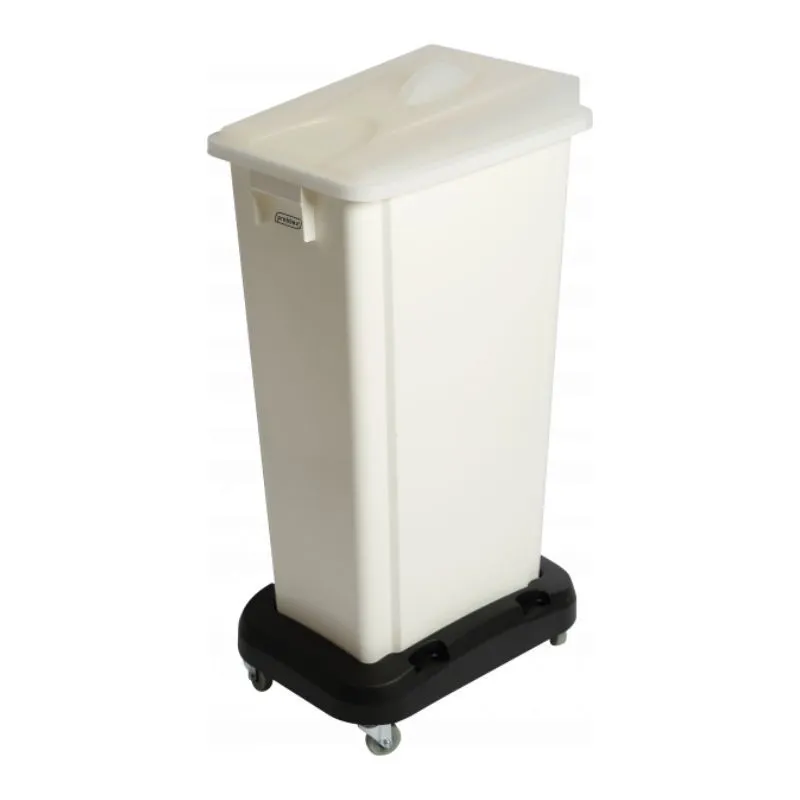 Bac à Ingrédients Blanc Sur Chariot  - 80 L