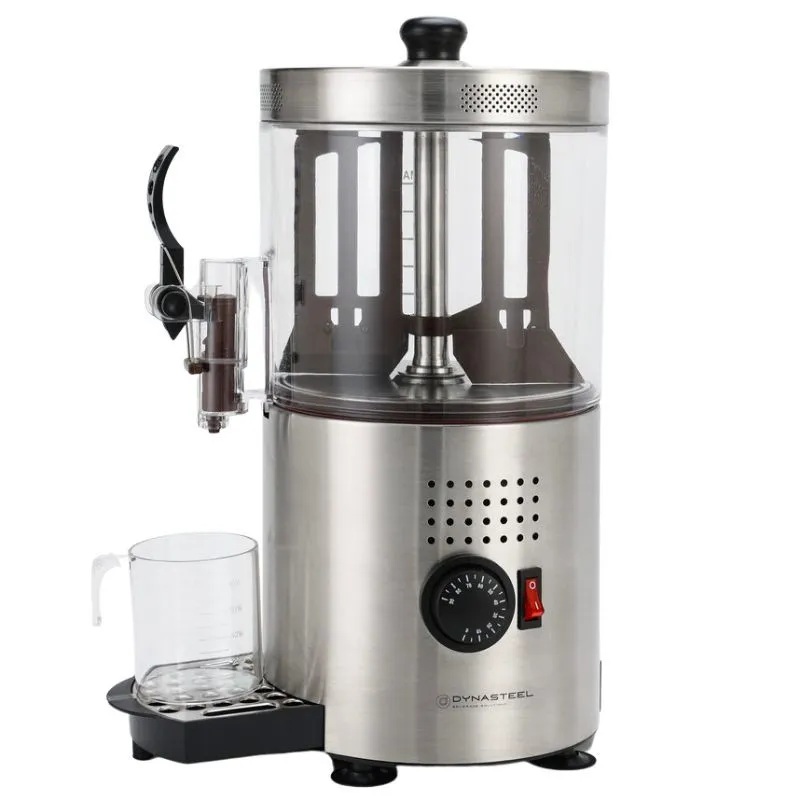 Chocolatière Professionnelle 3 L 1200 W, Cuve Transparente, Thermostat 0-90°C, Robinet