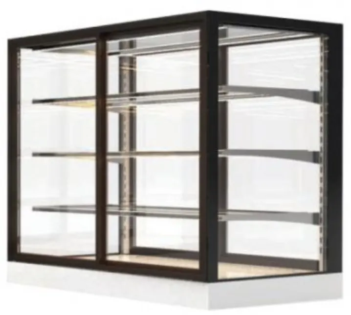 Vitrine Chaude à Poser Frontal et Arrière - Integra Comptoir Compact - H 950 mm