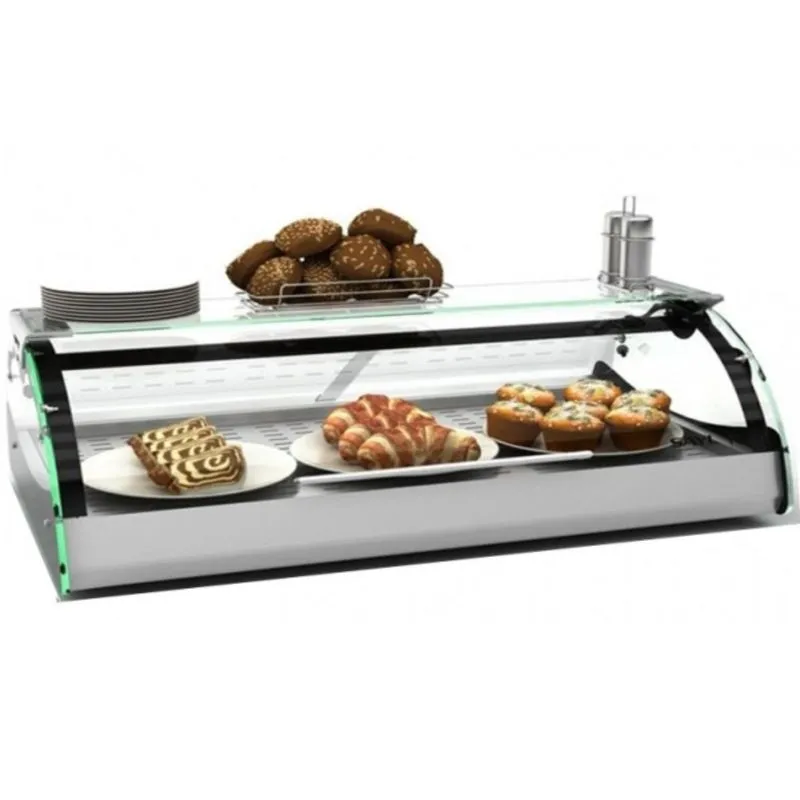 Vitrine Chaude à Poser Libre Service - MAXISELF Sahara - avec etagère - L 690 mm