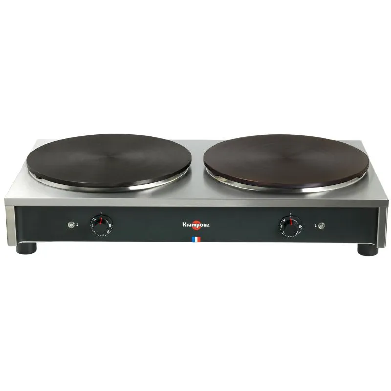 Crêpière Professionnelle Électrique Double - Gamme Standard - Ø 40 cm